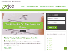 Tablet Screenshot of jotjob.com